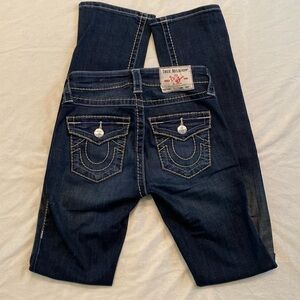 True Religion Billie Mid Rise Straight Jeans